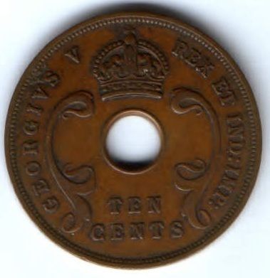 10 центов 1935 г. Восточная Африка