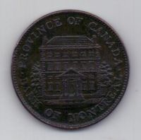 1/2 пенни 1844 г. Канада. Великобритания