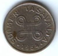 1 марка 1954 г. Финляндия