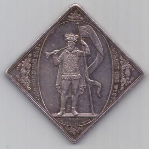 медаль 1884 г. Лейпциг . Германия