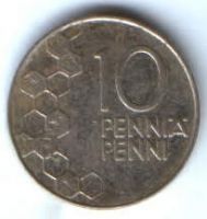 10 пенни 1993 г. Финляндия