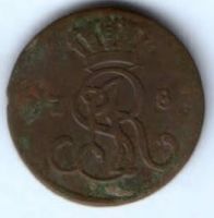 1 грош 1787 г. Польша