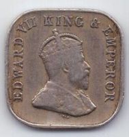 5 центов 1909 г. Цейлон . Великобритания