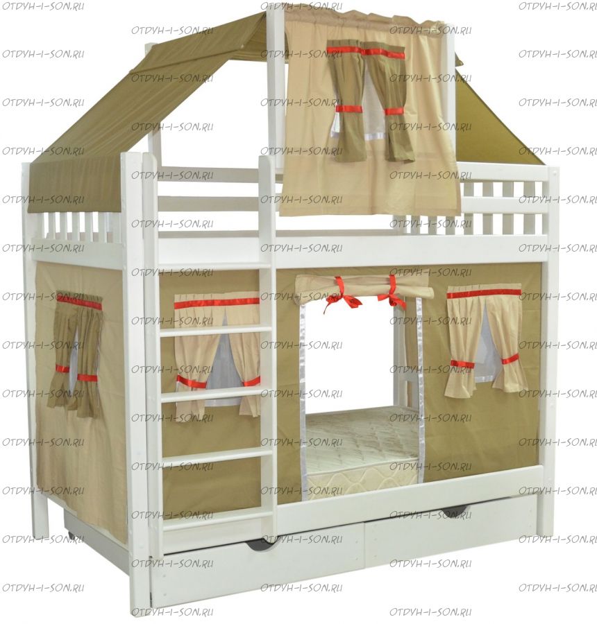 Кровать двухъярусная Скворушка-5