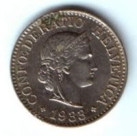 10 раппенов 1933 г. Швейцария