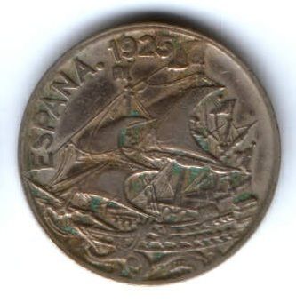 25 сантимов 1925 г. Испания
