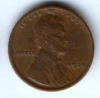 1 цент 1924 г. XF США