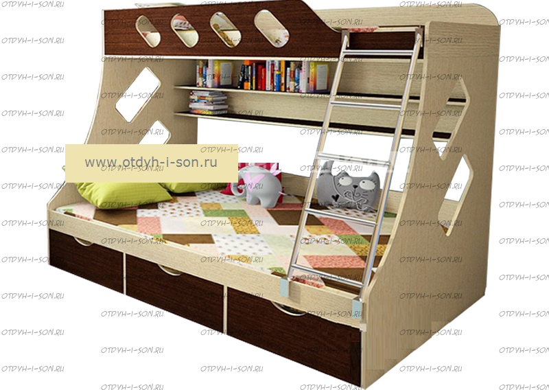 Кровать двухъярусная Дельта 20.01