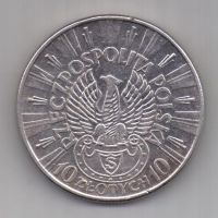 10 злотых 1934 г. редкий тип. Польша