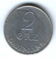 2 эре 1966 г. Дания