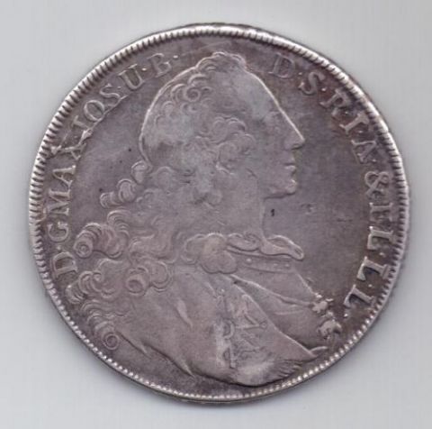 талер 1765 г. Бавария. Германия