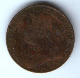 1 фартинг 1899 г. Великобритания