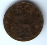 1 фартинг 1899 г. Великобритания