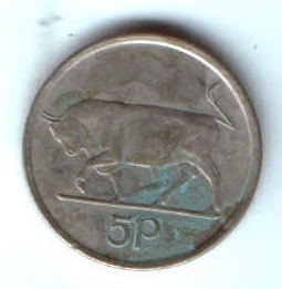 5 пенсов 1993 г. Ирландия