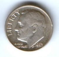 1 дайм 1963 г. США