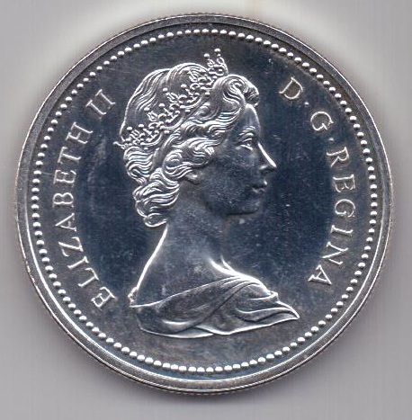 1 доллар 1974 г. UNC. Канада . Великобритания