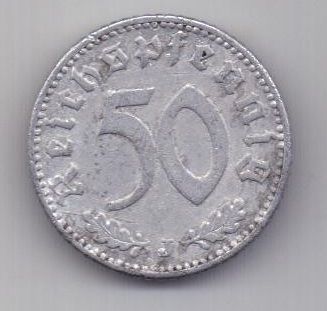 50 пфеннигов 1935 г. J. Германия