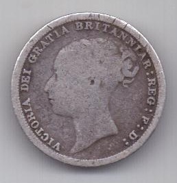 6 пенсов 1880 г. Великобритания