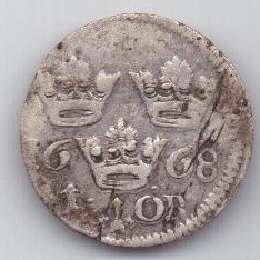 1 оре (эре) 1668 г. Швеция