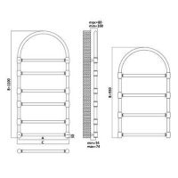 полотенцесушитель Terminus Версаль, схема