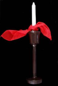 Silk Candle Tied Шёлковый узел на свече