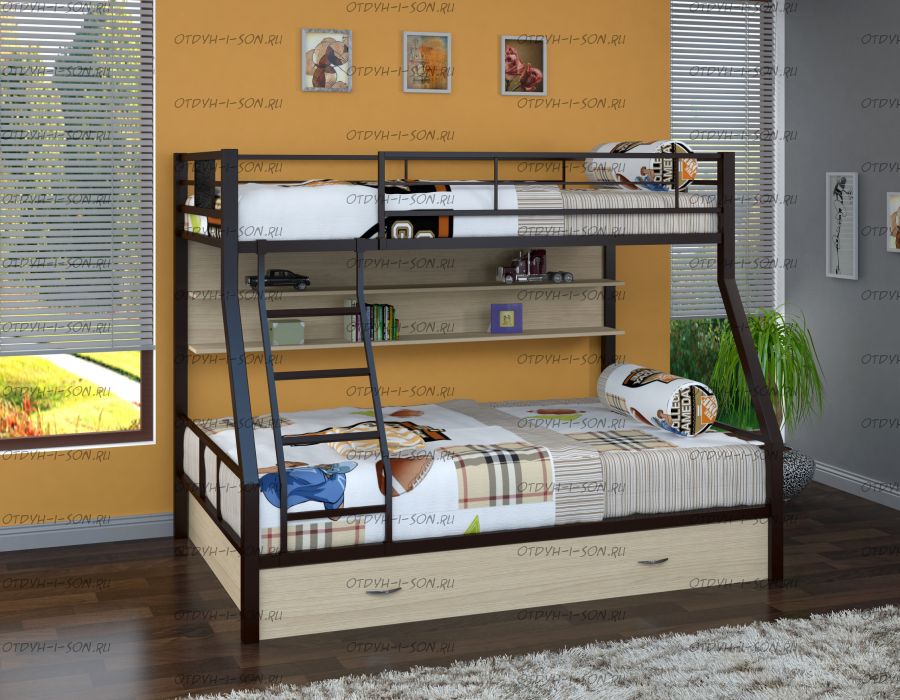 Кровать двухъярусная Гранада-1 ПЯ ФМ 120