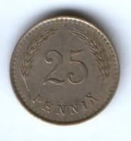 25 пенни 1937 г. Финляндия