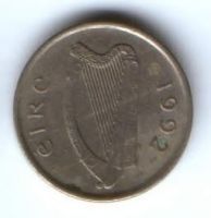 5 пенсов 1992 г. Ирландия