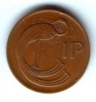 1 пенни 1980 г. Ирландия