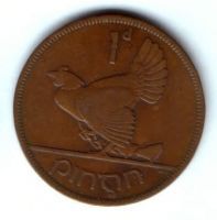 1 пенни 1933 г. Ирландия