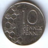 10 пенни 1996 г. Финляндия