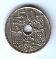 50 сантимов 1949 г. Испания