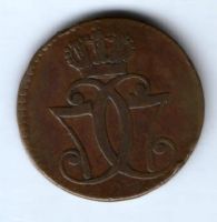 1 скиллинг 1771 г. Дания
