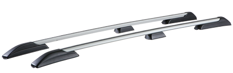 Рейлинги на Toyota LC Prado 150, анод серый