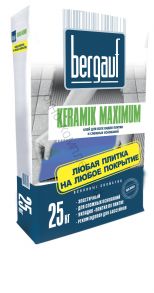 Клей для керамической плитки с макс.свойствами Keramik Max 25 кг Bergauf