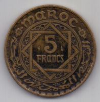 5 франков 1365 г. Марокко