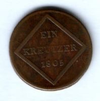 1 крейцер 1805 зальцбург