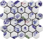 Hexa-1(2). Мозаика СОТЫ 44x49x8, серия Hexa,  размер, мм: 283*245 (GAUDI, Испания)