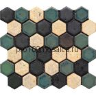 Hexa-6(2). Мозаика СОТЫ 44x49x10, серия Hexa,  размер, мм: 283*245 (GAUDI, Испания)