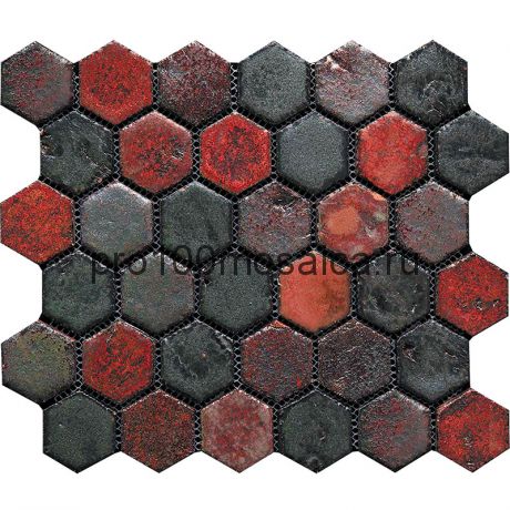 Hexa-9(2). Мозаика СОТЫ 44x49x10, серия Hexa,  размер, мм: 283*245 (GAUDI)