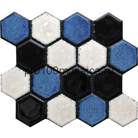 Hexa-26(4). Мозаика СОТЫ 66x77x10, серия Hexa,  размер, мм: 275*240 (GAUDI)