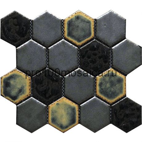 Hexa-32(4). Мозаика СОТЫ 66x77x10, серия Hexa,  размер, мм: 275*240 (GAUDI)