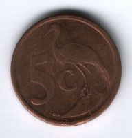 5 центов 2009 г. ЮАР