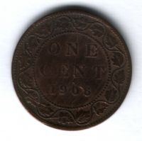 1 цент 1906 г. Канада