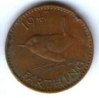 1 фартинг 1947 г. Великобритания