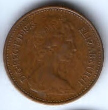 1/2 пенни 1973 г. Великобритания