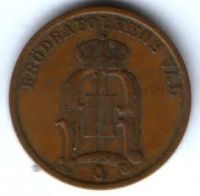 2 эре 1902 г. Швеция