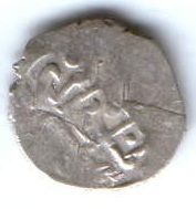 1 акче 1525-1535 гг. Ширваншахи,  г. Шемаха