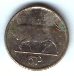 5 пенсов 1996 г. Ирландия