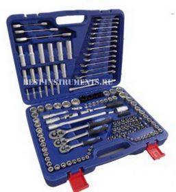 KT151 Набор инструментов 1/2", 3/8", 1/4" 4-32мм, 6гр. KINGTUL, 151 предмет.